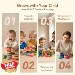 OESSUF Multicolor Stacking Rocks 16pc