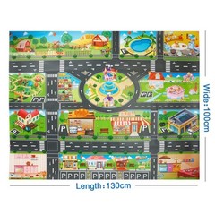 City Map Car Road Model Mat Game Pad For Educational Interactive Children