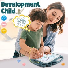Magnetic Drawing Board, Toddler Toys for Age 1 2 3 Boys Girls, Sketch Pad, Bi…