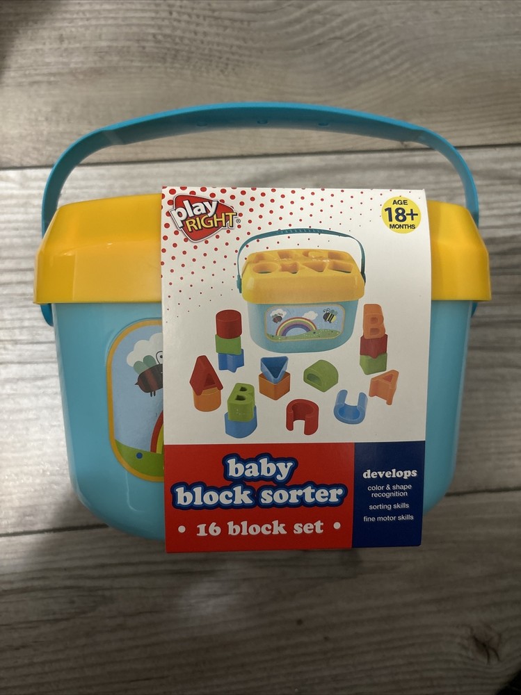 Play Right Baby Block Sorter 16 Block Set -18+ Months