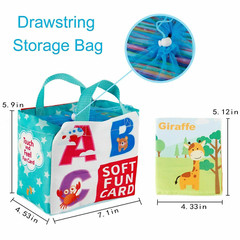 Soft Baby Books 26PCS, Soft Cloth Books, Bath Books Washable Non-Toxic Cards