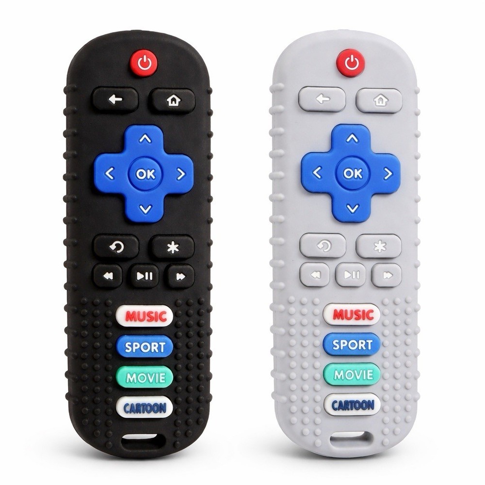 Silicone Baby Teether Toy Remote Control Shape – Technology Planet