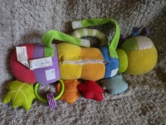 Vintage Leap Frog Baby Counting PAL Musical Caterpillar Plush Hanging Toy 2003