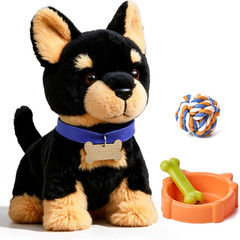 TUMAMA Walking Barking Toy Dog, Age 2 3 4 5 6+ Years Old | Voice-Activated Contr