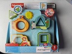Fisher Price Shapes & Sounds Vehicle Puzzle 9 Months + Develops Motor Skills New