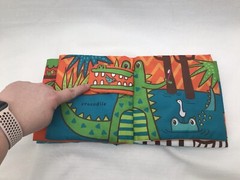 Melissa & Doug Wild Animals Soft Cloth Baby Book Developmental Crinkle Squeak