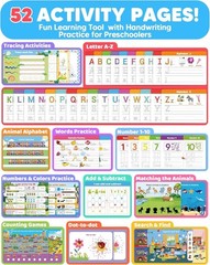 Preschool Learning Activities Kindergarten Workbooks, Toddler Busy Book Handw…