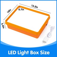 Odoorgames Light Box with Letters & Cards Set – Light Table for Kids, Educ