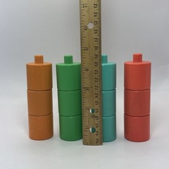 Lovevery Stacking Wood Pegboard with Pegs Toy Development