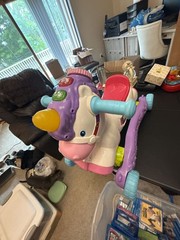 VTech Grow & Ride Unicorn for Infants & Toddlers, Rocker to Rider Toy with Spin