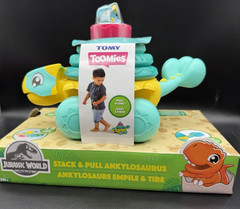 TOOMIES Stack & Pull Ankylosaurus JURASSIC WORLD Toddler Toy TOMY – NEW IN BOX