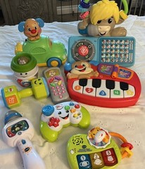 9 Kids And Toddler Interactive Toy Lot – Fisher Price, Vtech, & More