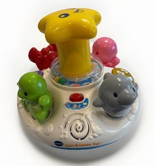 Vtech SPIN & LEARN TOP Sea Animals (Tested and Working) Dolphin, Crab, Turtle