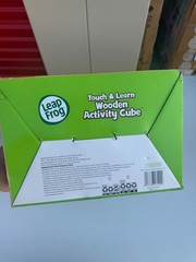LeapFrog Touch & Learn Wooden Activity Cube – Educational Toddler Toy (Read)