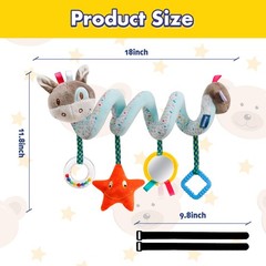 Baby Car Seat Toys Activity Stroller Toy for Boys Girls 0 3 6 9 10 12 Months,…