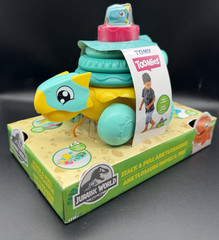 TOOMIES Stack & Pull Ankylosaurus JURASSIC WORLD Toddler Toy TOMY – NEW IN BOX