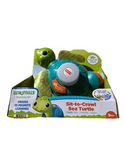 Fisher-Price Linkimals Sit-to-Crawl Sea Turtle, Light-up Musical Crawling Toy