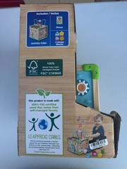 LeapFrog Touch & Learn Wooden Activity Cube – Educational Toddler Toy (Read)
