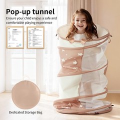 Crawl Tunnels for Toddlers & Babies – Activity Play Tunnel for Kids & Pets