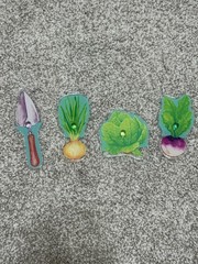 Lovevery Community Vegetable Garden Wooden Puzzle 4 Replacement Pieces