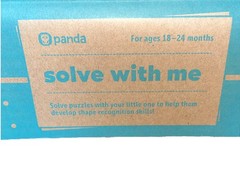 KiwiCo Panda Crate 18-24M Solve With Me Shapes Fine Motor Skills Spatial L1