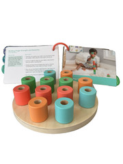 Lovevery Wooden Stacking PegBoard PlayKit Baby 16-18 M & Adventure Play Guide