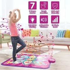 Music Toy Play Mat Dance Mat Toys Dance Pad Pink Musical Kids Dancing Blanket