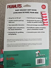 Peanuts Snoopy Holiday Deluxe Soft Book Baby Learning Toy My Favorite Things NWT