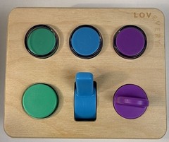Lovevery Sensory Switchboard Montessori Baby Toy Buttons Knobs Toddler
