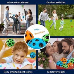 3PCS Mini Super High Bouncing Balls ToysRubber Space Toy for Kids