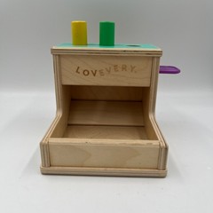Lovevery The Thinker Play Kit Wooden Peg Drop Toy Montessori 11mo – 1 year