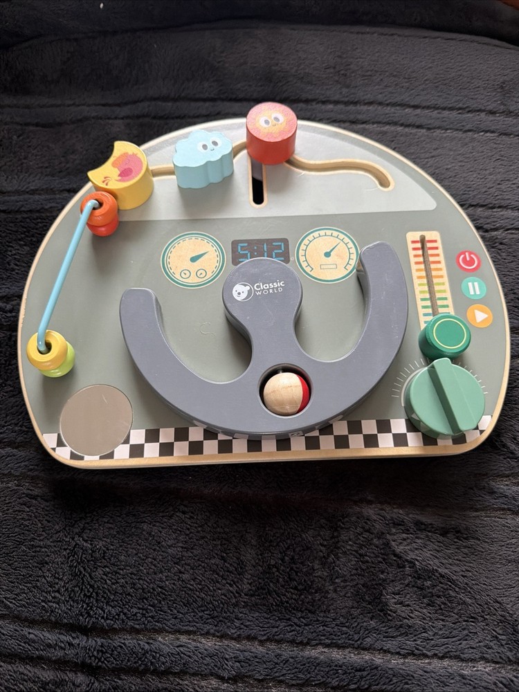 Classic World Traveling Busy Board for Toddlers Montessori Toys 1-3 Years Old
