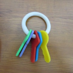 Infant Baby Toy Lot 8 Piece Sensory Learning Key Rings Rattles Colorful Teething