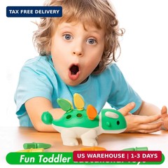 Hirger Fine Motor Dinosaur: Sensory Toys for Toddler 1-3 Year Old, Montessori Pr