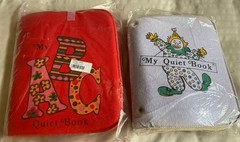 2 NEW My Quiet Book/My ABC’s Soft Cloth Kids Activity Book Kits For Toddlers