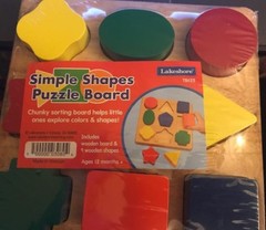 Lakeshore Simple Shapes Puzzle Board 