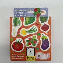 Little Explorers Library 12m+ Baby Books Set And My First Puzzles Fruits And Veg