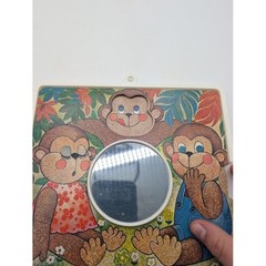Vtg Creative Playthings Monkey See Monkey Do Mirror Toy Therapy Emotions Express