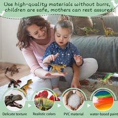 12 Piece Dinosaur Toy Collection for Kids – Engage in Fun Learning Experiences!