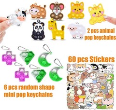 126 Pack Party Favors for Kids 3-5,Pop Fidget Toys, Classroom Prizes, Treasur…