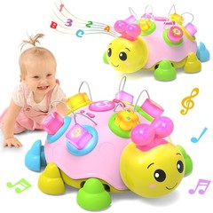 Baby Musical Ladybug Crawling Toys,Baby Toy 6-12 Months with Light-up Music, …