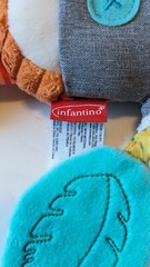 Infantino Playtime 10″ Plush Fox Sensory Activity Toy Rattle Crinkle Teether B3