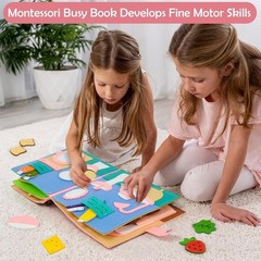 Montessori Felt Busy Board for Toddlers – Develop Life Skills 3 and Up