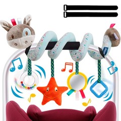 Baby Car Seat Toys Activity Stroller Toy for Boys Girls 0 3 6 9 10 12 Months,…