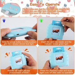 112 Card Flash Talking Cards 224 Words Learning Toy Kid Reading Machine for 1-5T