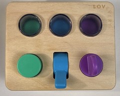 Lovevery Sensory Switchboard Montessori Baby Toy Buttons Knobs Toddler
