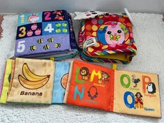 Soft Books Unicorns, Fruit Book, Alphabet Book EUC