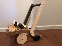 Plan Toys Woodpecker Baby Walker Wooden Pecks Up & Down Toddler Developmental