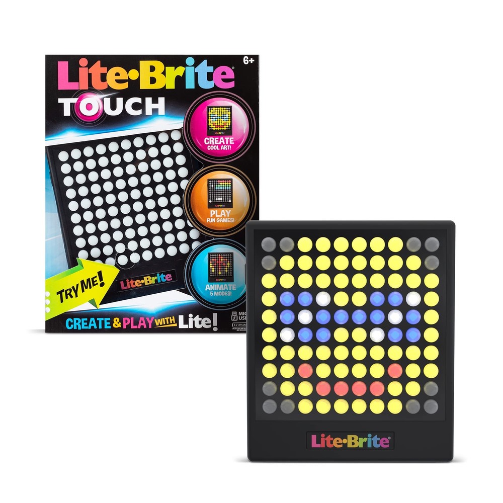 Lite-Brite Touch – Create, Play and Animate – Light Up Portable Stem Sensory …