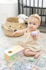 Montessori Wooden Shape Sorter for Cognitive & Motor Skill Development (1-3 Year
